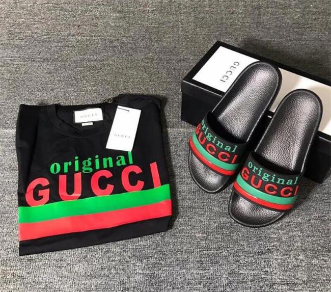 1 set fashion slipper & shirt #GUI