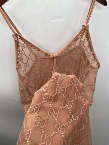  Sexy Mesh Sling Lace Dress with Tags Size S-XL   #GUI