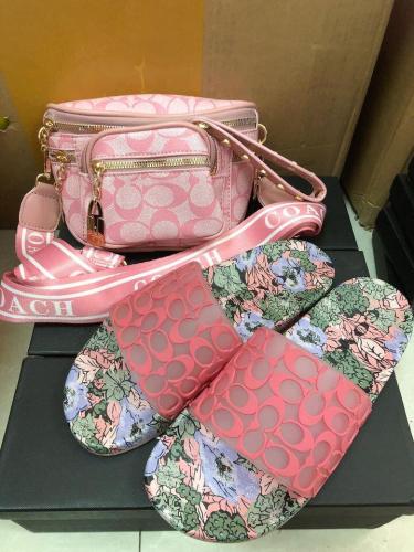 Women Slides with Bag Set Free USPS Shipping