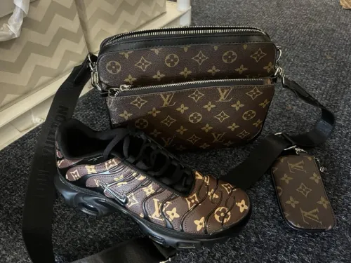 1 Set Fashion Sport Shoes & Shoulder Bag Free Shipping #LOV