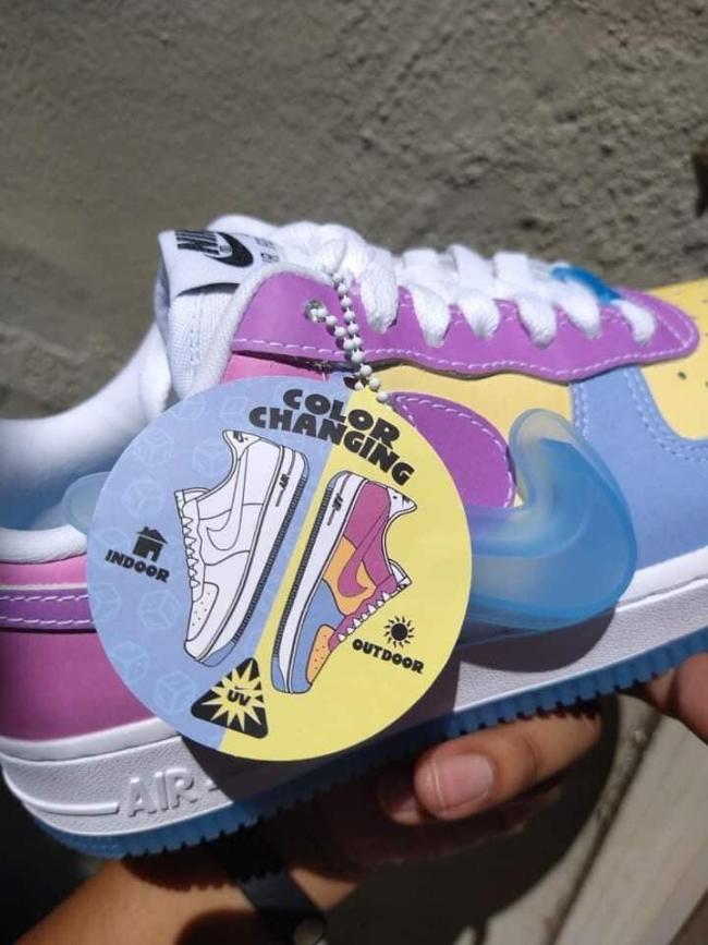 1 Pair fashion discolor sport AF shoes size:5.5-11 with box free USPS shipping Air force #NIK