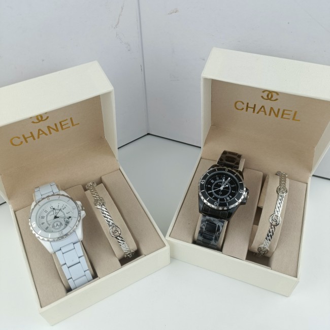 Women Fashion Watch & Bracelets with Box #CHN