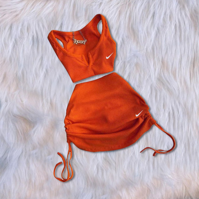 Wholesale fashion skirt suit for kid size:90-160 #NIK