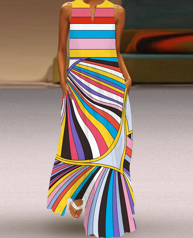 Women Fashion Dress with Bag Set #CHN