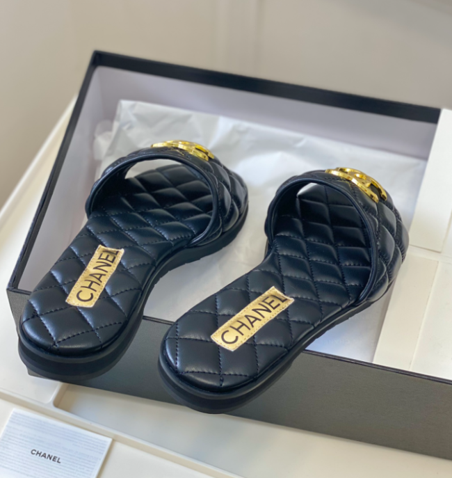 Women Fashion Slides with Bag Set #CHN