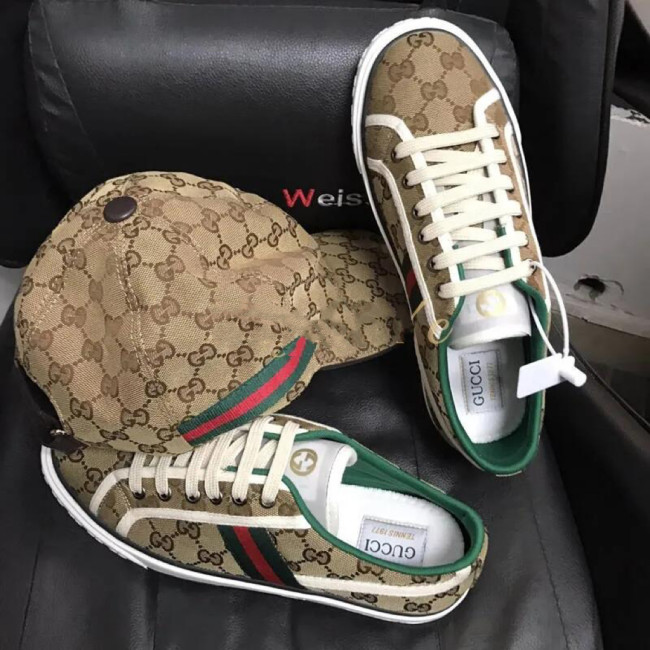 1 Set Fashion Casual Shoes & Hat Free Fedex Shipping #GUI