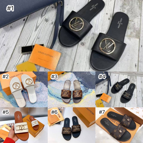 Women Fashion Slides with Box #LOV