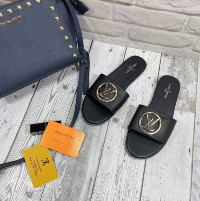 Women Fashion Slides with Box #LOV