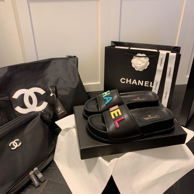 Women Fashion Slides with Box #CHN