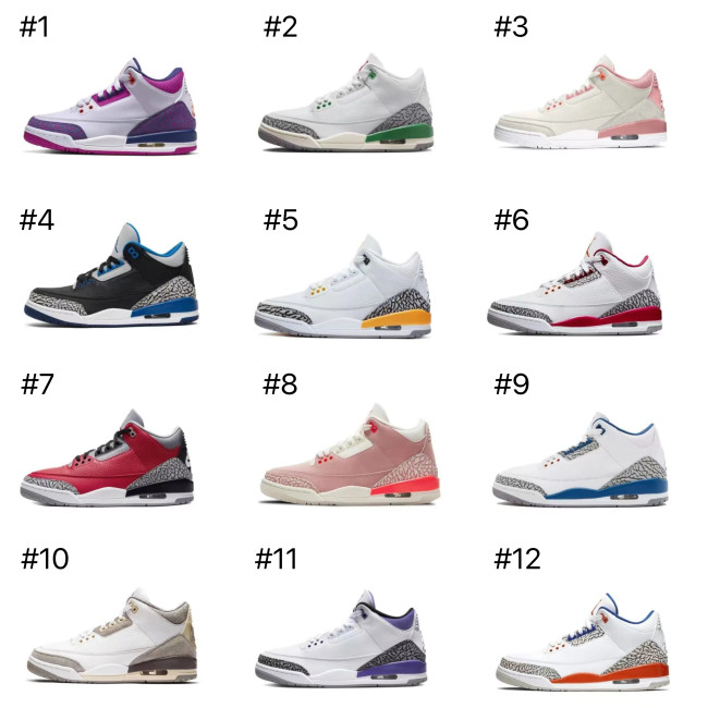 AJ3 Sports Shoes with Box #NIK