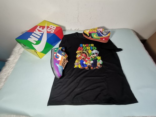 Fashion Shirt with Dunk Shoes Set #NIK