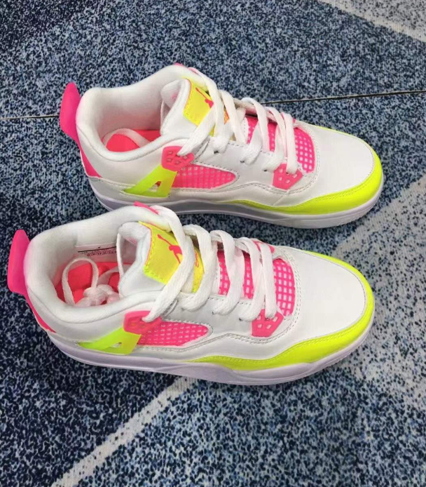 Fashion Kids Sports Shoes AJ4 with Box #NIK