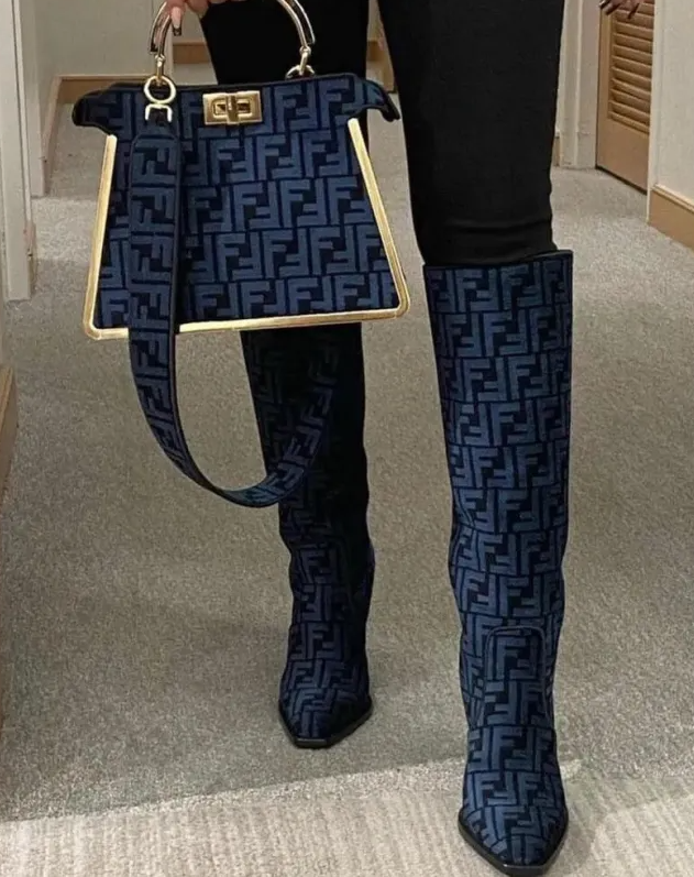 1 Set Fashion Boots & Bag Free Shipping #FEI