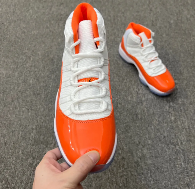 Orange AJ11 with Box Free usps Shipping