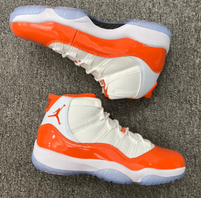 Orange AJ11 with Box Free usps Shipping