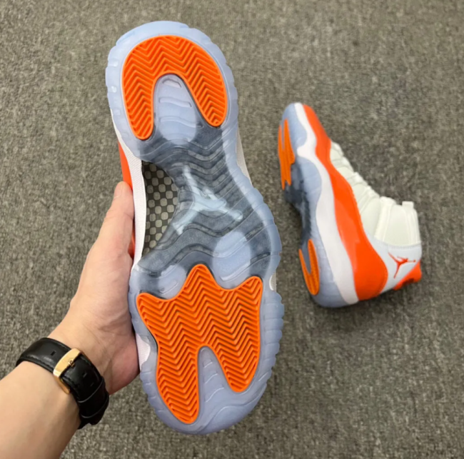 Orange AJ11 with Box Free usps Shipping