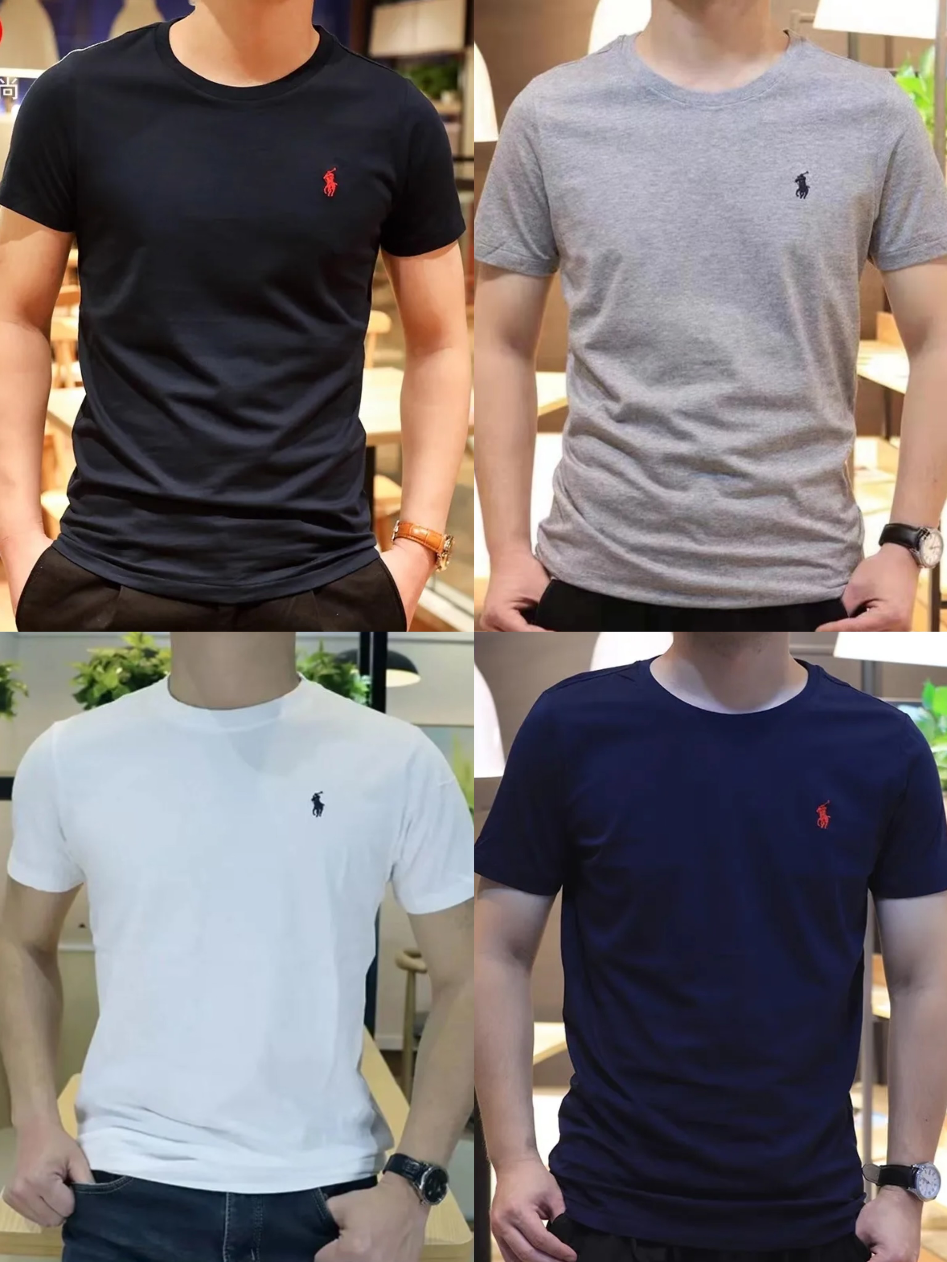 Men POLO Embroidery Logo Cotton Shirt with Tags #POL