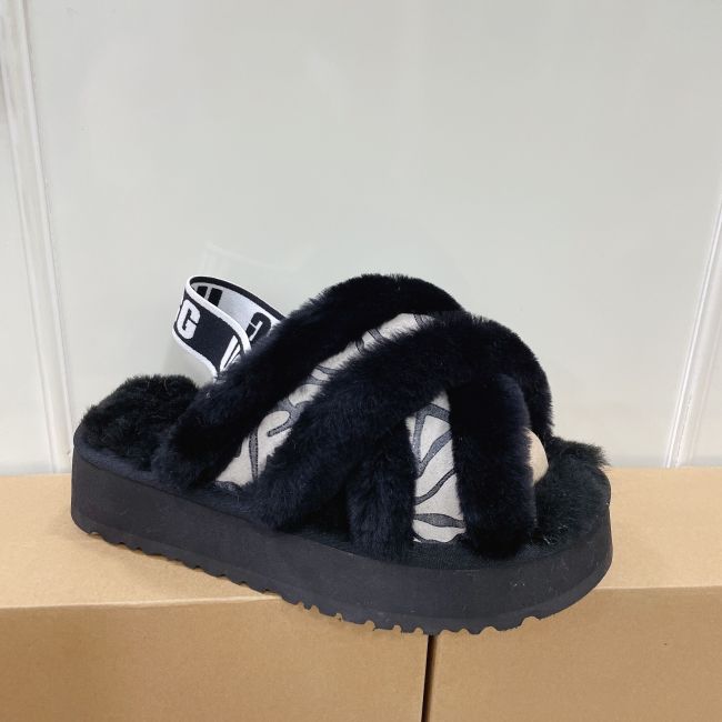 UGG Furry Slides with Box