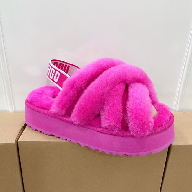 UGG Furry Slides with Box