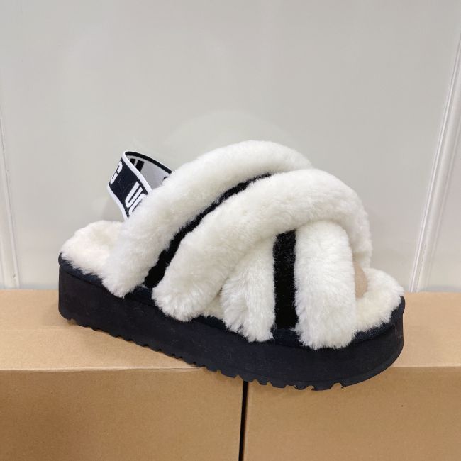 UGG Furry Slides with Box