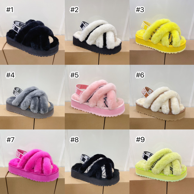 UGG Furry Slides with Box