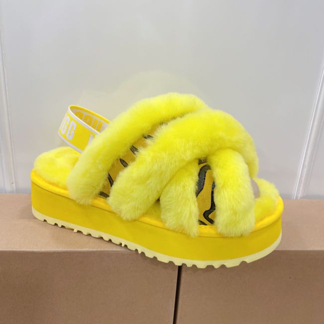 UGG Furry Slides with Box