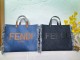 Women Denim Fringe Tote Bag Size 40*35cm #FEI