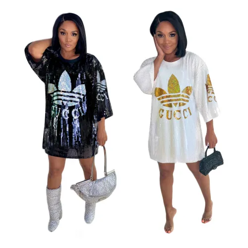 Fashion Sequin Dress One Size #GUI
