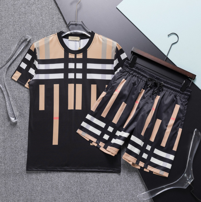 High Quality Men's Shirt with Shorts Set with Tags #BUR