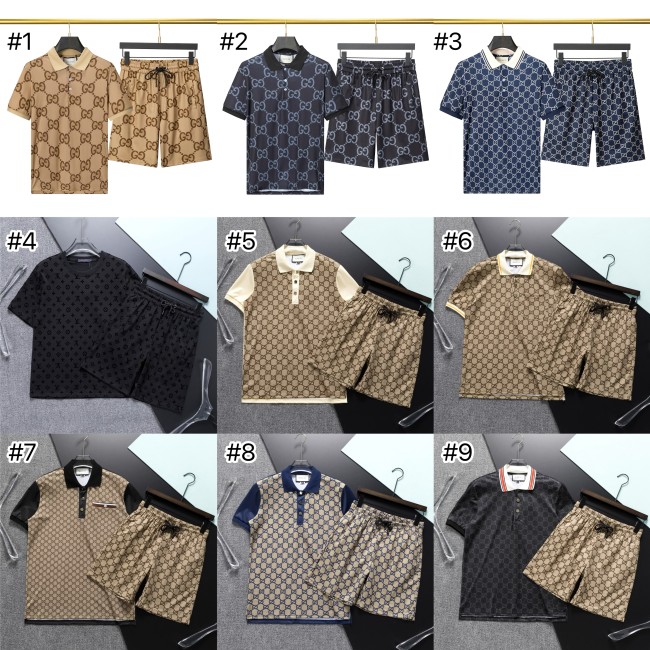 High Quality Men's Shirt with Shorts Set with Tags #GUI #VER #DIO