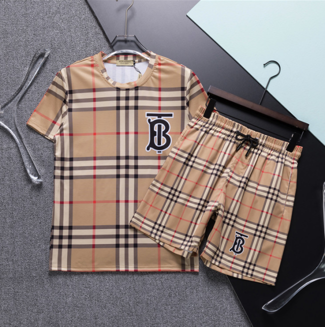 High Quality Men's Shirt with Shorts Set with Tags #BUR