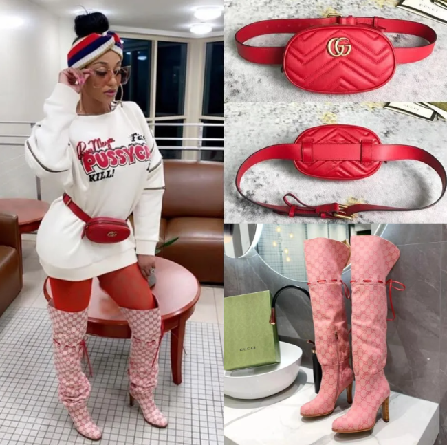 Women Fashion Boots with Bag Set  #GUI