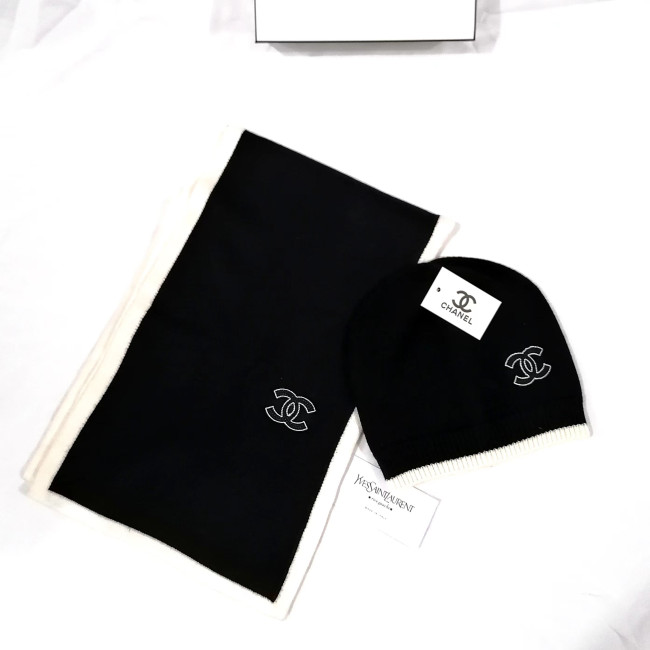 Women Fashion Hat with Scarf Set #CHN