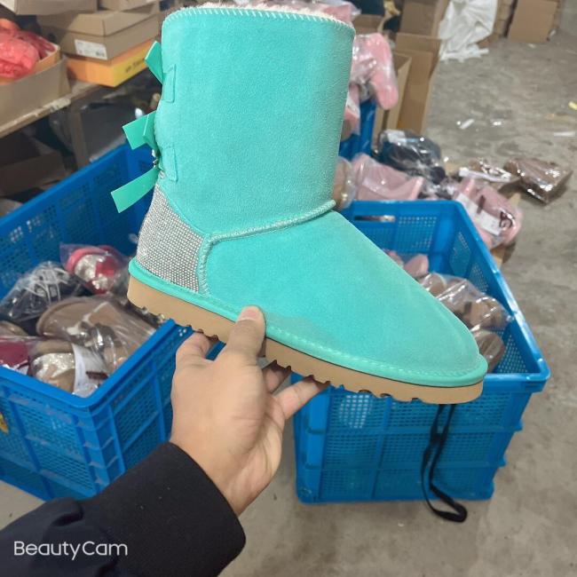 Adult  Wholesale Diamond Bowknot Boots with Box #UG