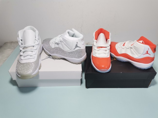 Orange AJ11 with Box Free usps Shipping