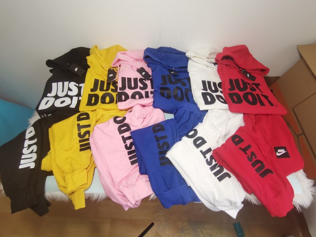 Fashion Sports Hoodie Set with Tags Cotton Material #NIK