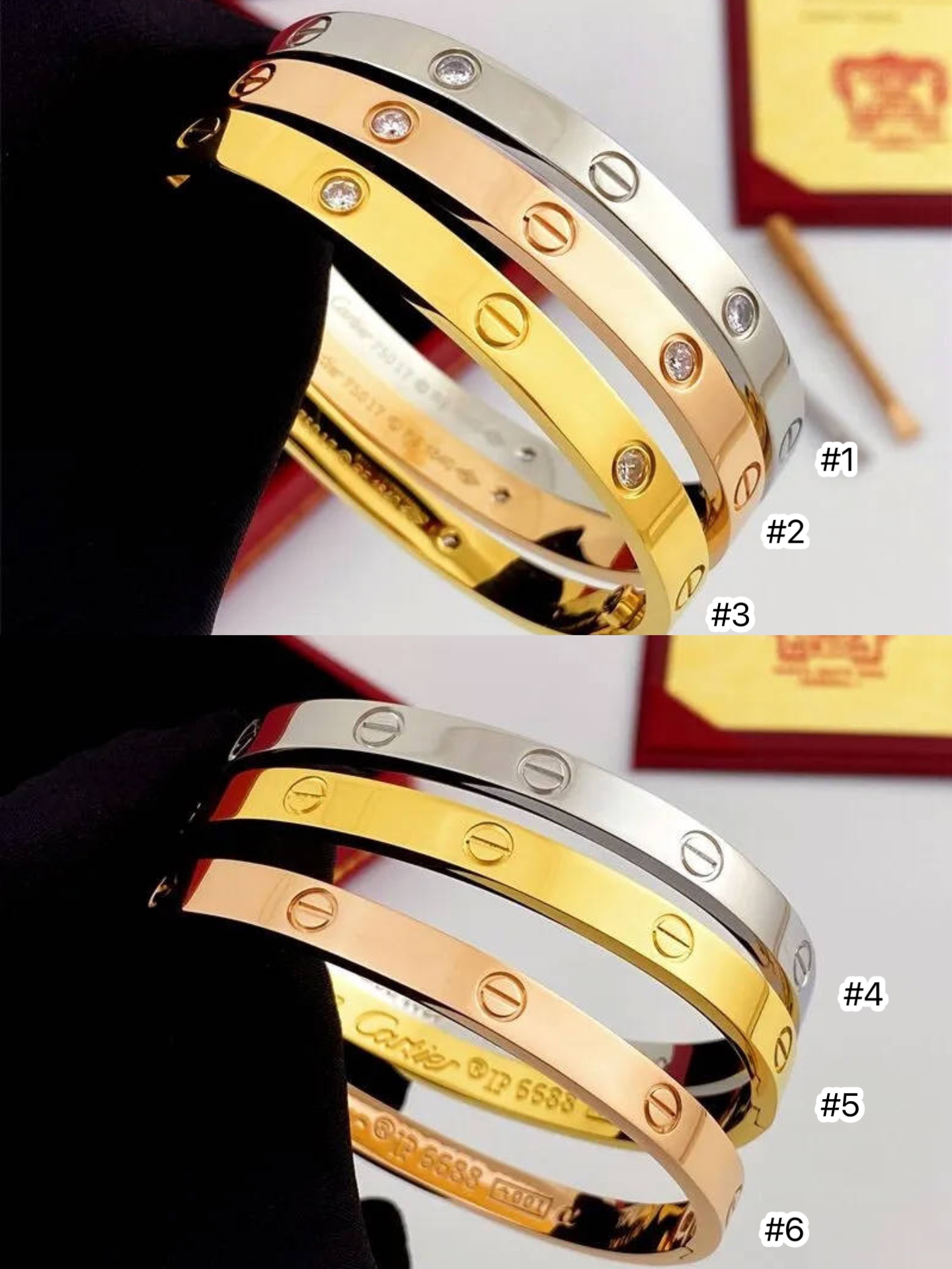 US$ 15.00 - Cartier Bracelets with Box - www.annwholesale.com