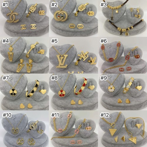 Fashion Jewery 4 pcs Se #CHN #LOV #GUI #VER