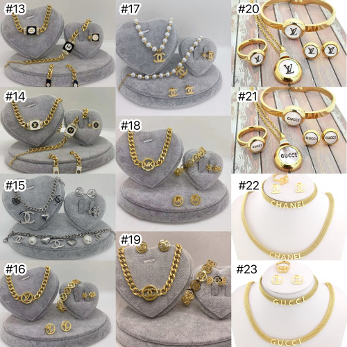 Fashion Jewery 4 pcs Se #CHN #LOV #GUI #VER