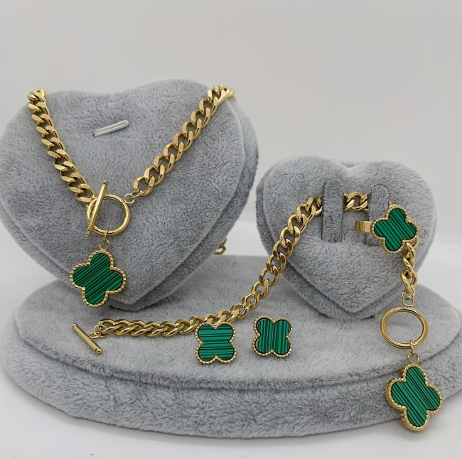 Fashion Jewery 4 pcs Se #CHN #LOV #GUI #VER