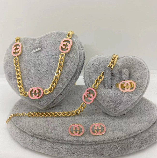 Fashion Jewery 4 pcs Se #CHN #LOV #GUI #VER