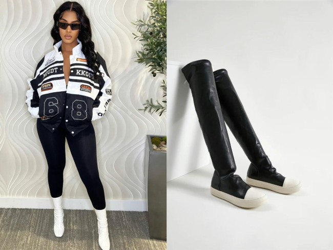 Women Jacket Boots Set No Box #NOO