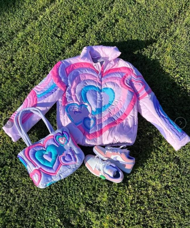 Women Fashion Coat Bag Shoes Set #NIK