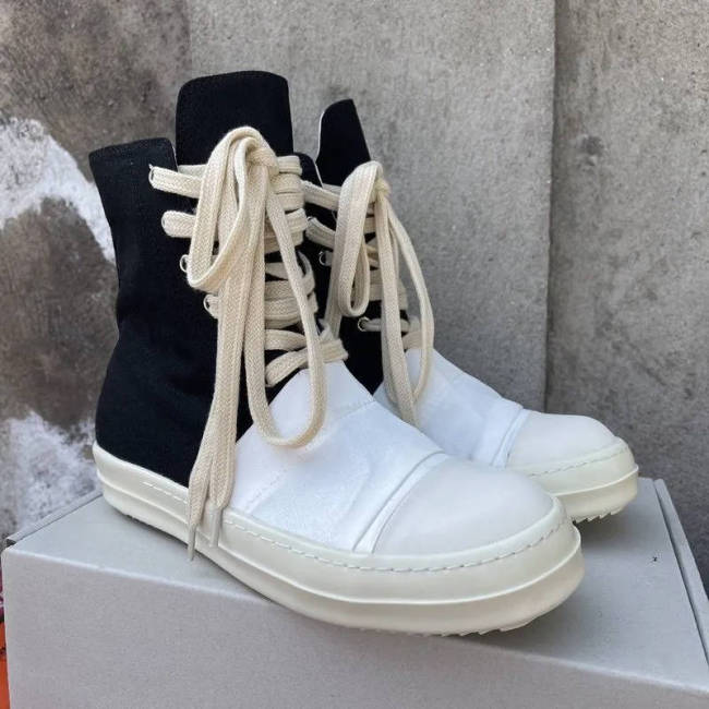 Rick Owens Canvas Shoes with Box #NOO