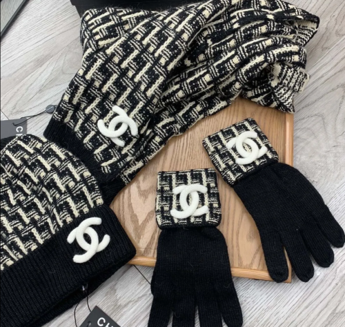 Fashion Hat Scarf Gloves 3 pcs Set #CHN