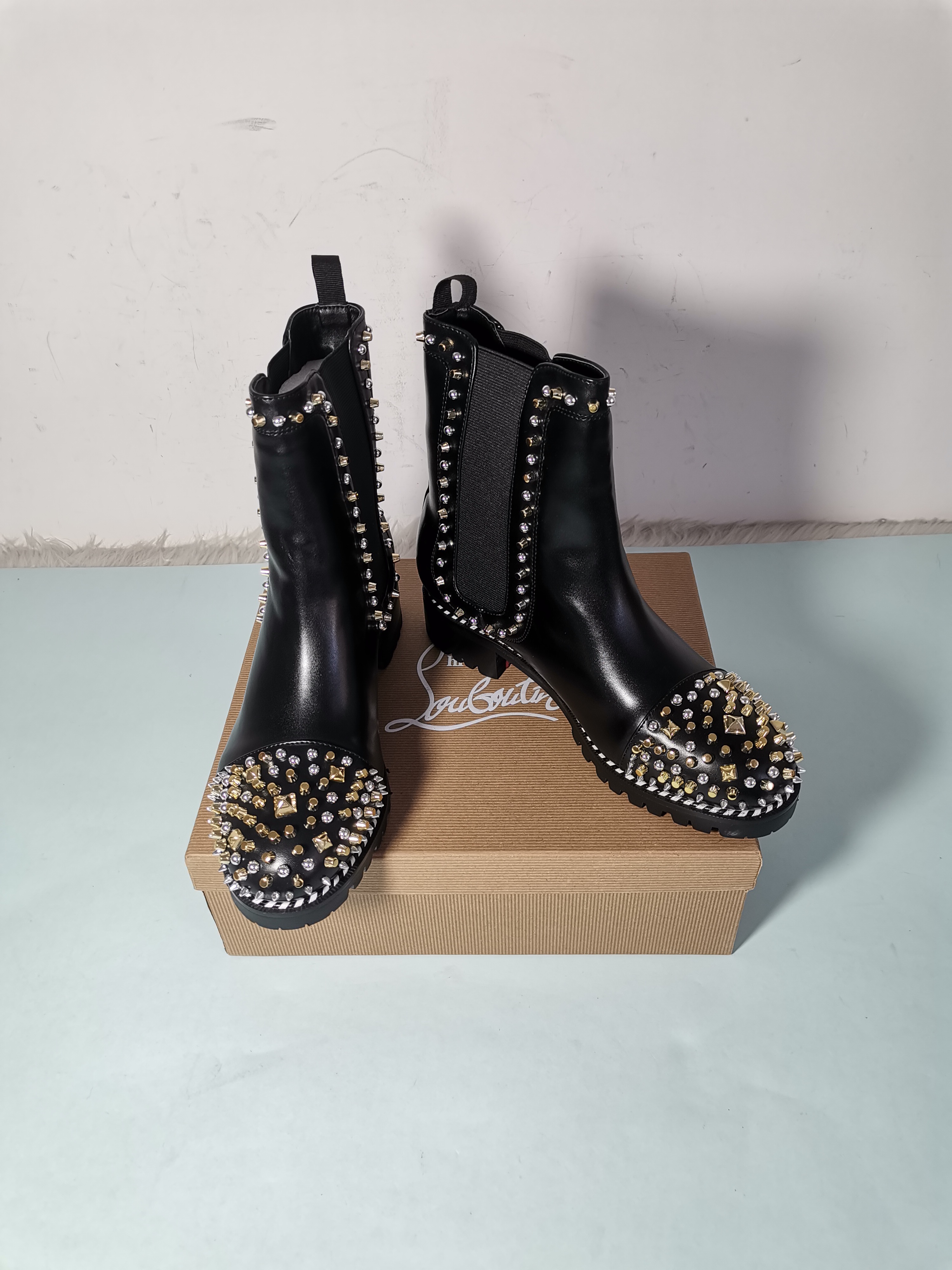 1 Pair Top Quality Boots Shoes With Box #CL