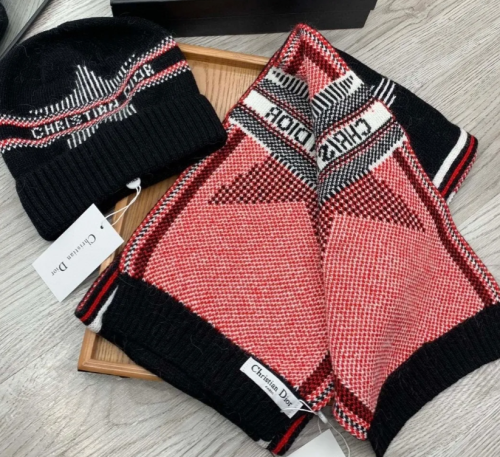 Fashion Scarf with Hat Set #DIO