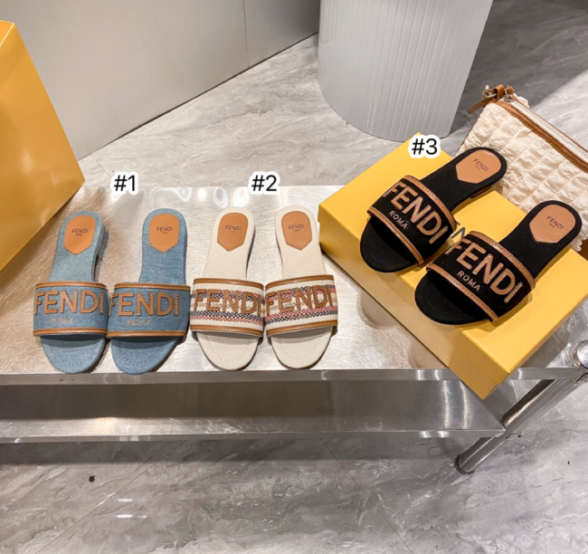 Women Fashion Slides with Box #FEI