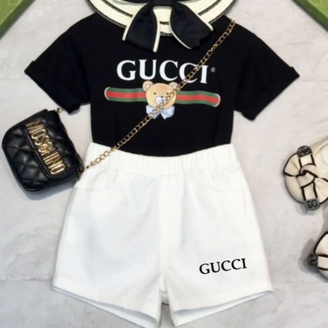 Fashion Kids Shirt with Shorts Set #GUI #LOV
