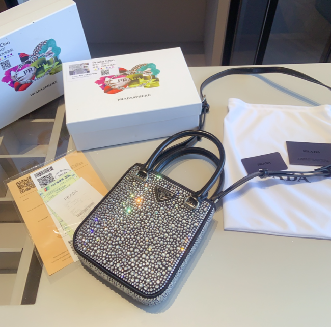 High Quality Crystal Bags with Box Size 16*18cm #PRD